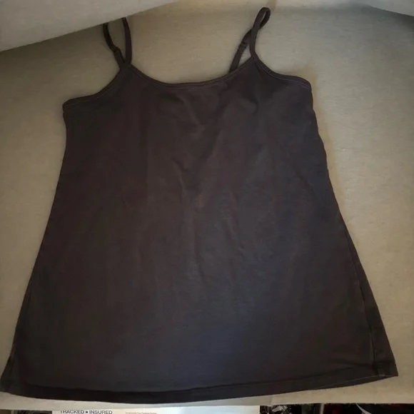 Torrid Tank Top Charcoal Grey Plus Size 0 Adjustable Straps Layering Lightweight - Picture 3 of 7